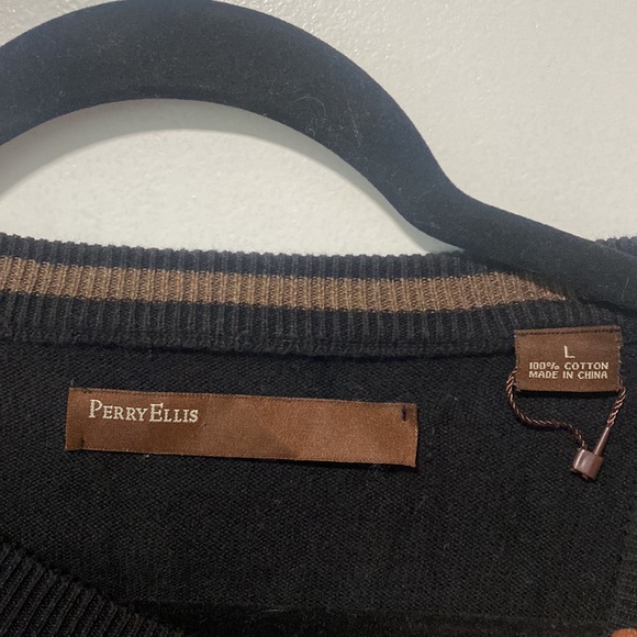 Mens cotton black sweater size large - Picture 2 of 3